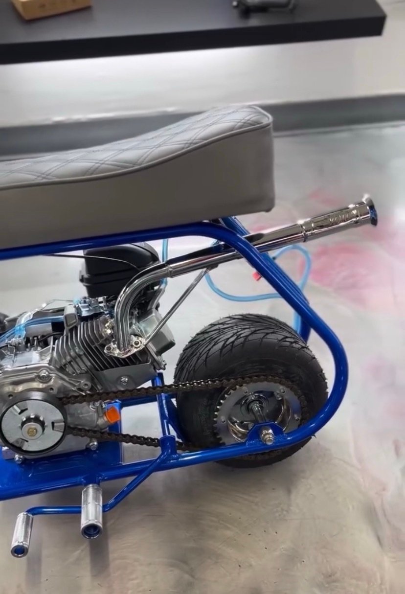 Volts Custom Mini Bike – Blue Edition - Image 5